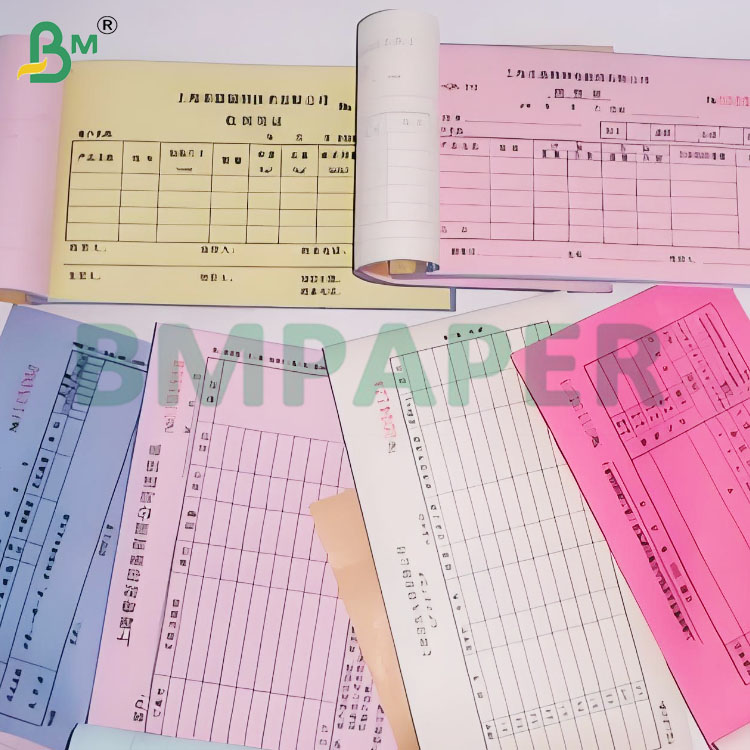 Blank Carbonless Copy Paper for CB CFB CF Types in Multiple Colors