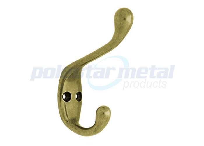 3-11/16" Antique Brass Door Hardware Accessories Coat Hat Hooks For Wall