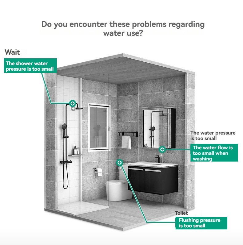 Hotel Bath Variable Frequency Water Supply Booster Pump for Hot Water Supply