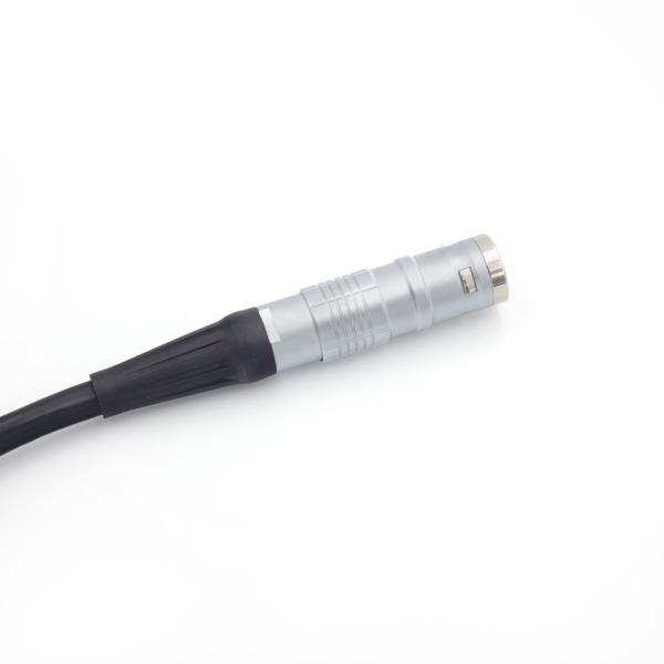 Waterproof Industrial Cable Harness Push Pull Self Locking 4 Pin 2K Straight