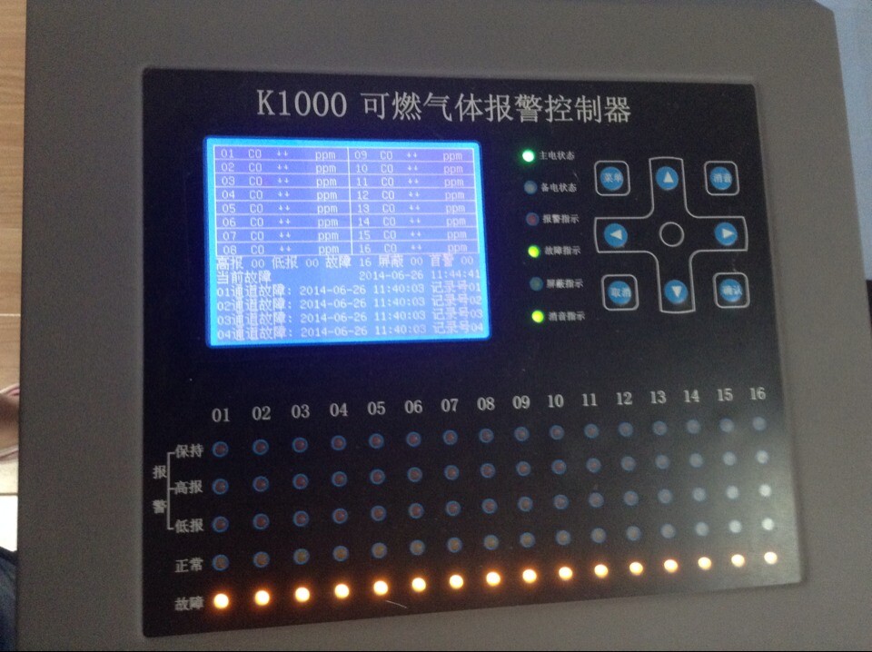 24V DC K1000 LPG Gas Detection Control Panel With Solid Relay Output