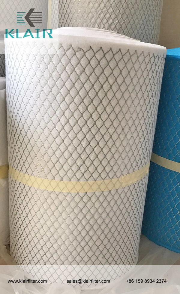KLAIR Expanded Metal Mesh Laminated Air Filter Media Roll G3 G4 Class