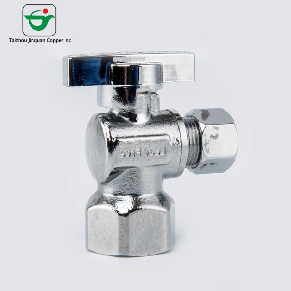 Quality Bacteriological Neutral 5/8"ODx1/4"ODx1/4" OD Brass Dual Stop Valve for sale