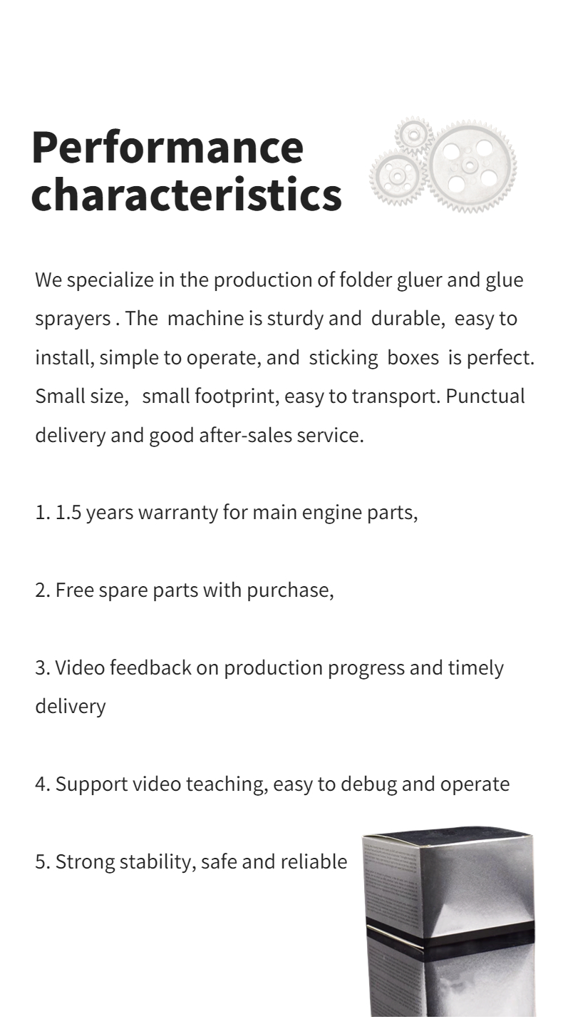Easy to Operate CQT580-UV High Speed Folder Gluing Machine for Cardboard Box Printing
