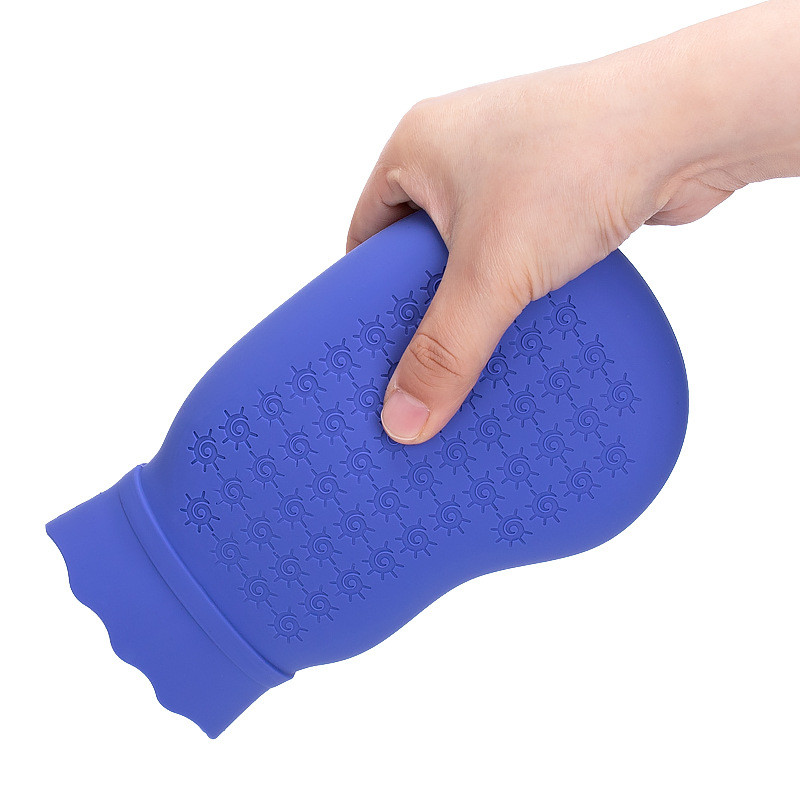 500ML Leakproof Rubber Hot Water Bottle With Soft Cover For Menstrual Bed Warming