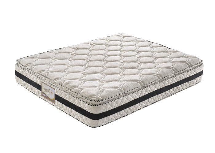 Resilient 3D Pillow Top Compression Mattress 10 Inch For Hotel / 2000 Pocket Mattress