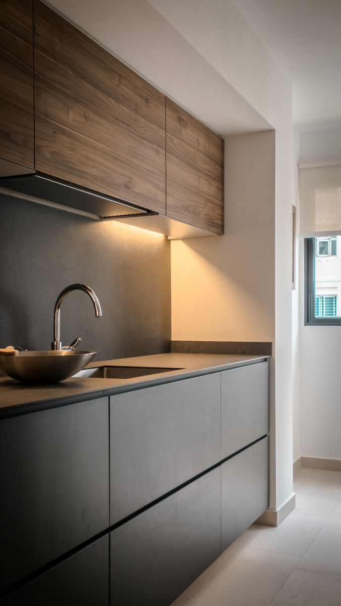 Villa/Apartment Customized Waterproof Durable Modern Furniture Matte Kitchen Cabinet