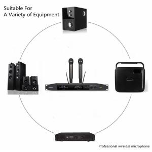 510-937MHz Two Channel Wireless Microphone System True Diversity