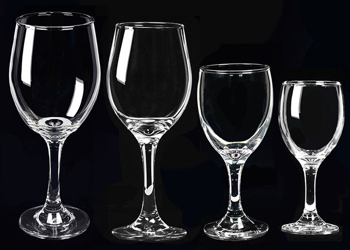 Elegant Long Stem Crystal Wine Glasses 130ml-415ml Customized Design