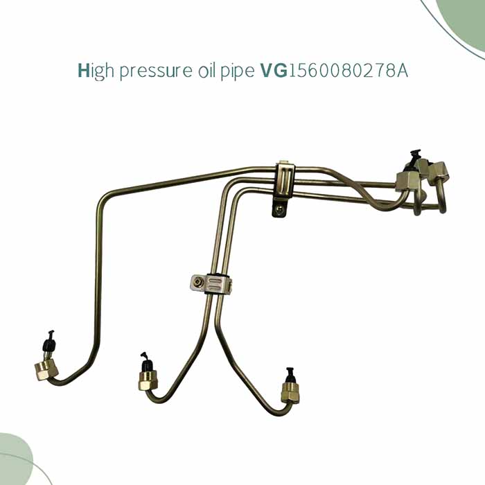 High Pressure Oil Pipe for Replace/Repair Purpose of Sihotruk HOWO Sitrak Engines VG1560080278