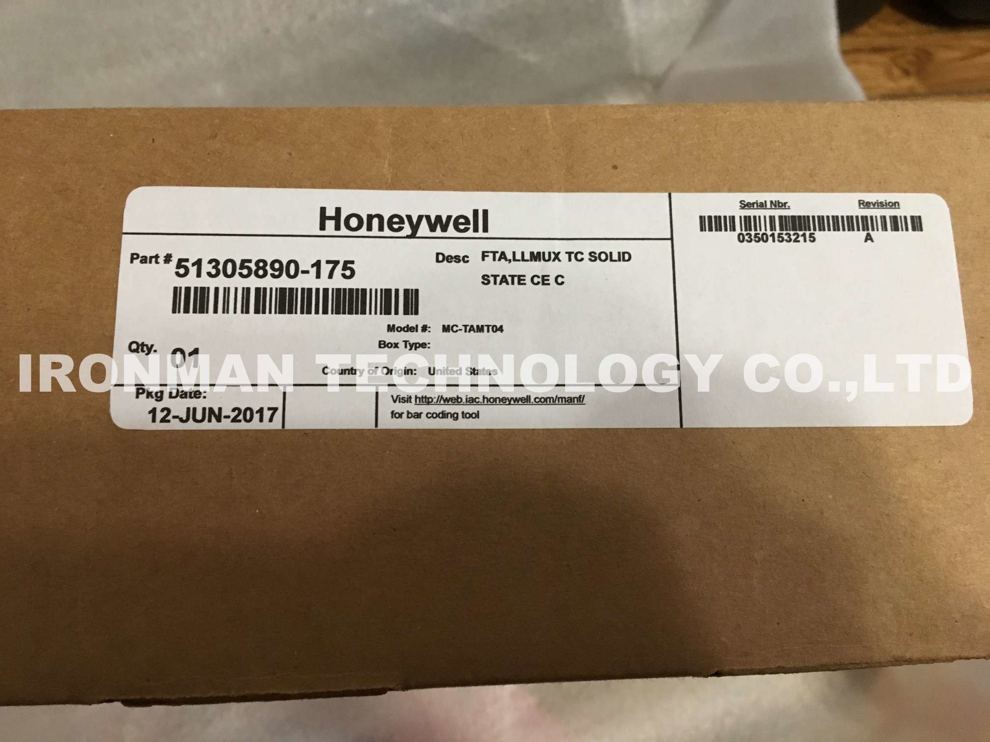 MC-TAMT04 51309223-175 Honeywell FTA LLMUX TC Solid State Ce Plc Module