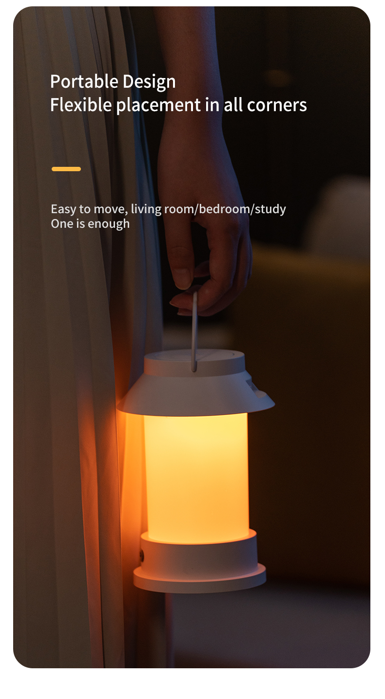 400ml USB Wireless Creative Design Portable Camping Lantern Shape Diffuser Hanging Type Outdoor Cool Mist Humidifier