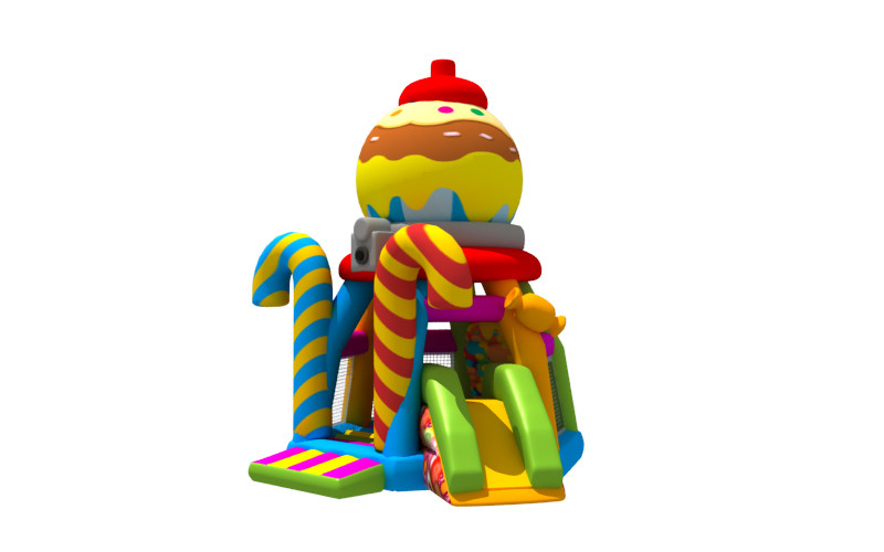 Attractive Tarpaulin Candy Bouncy Castle Inflatable Jump House Combo