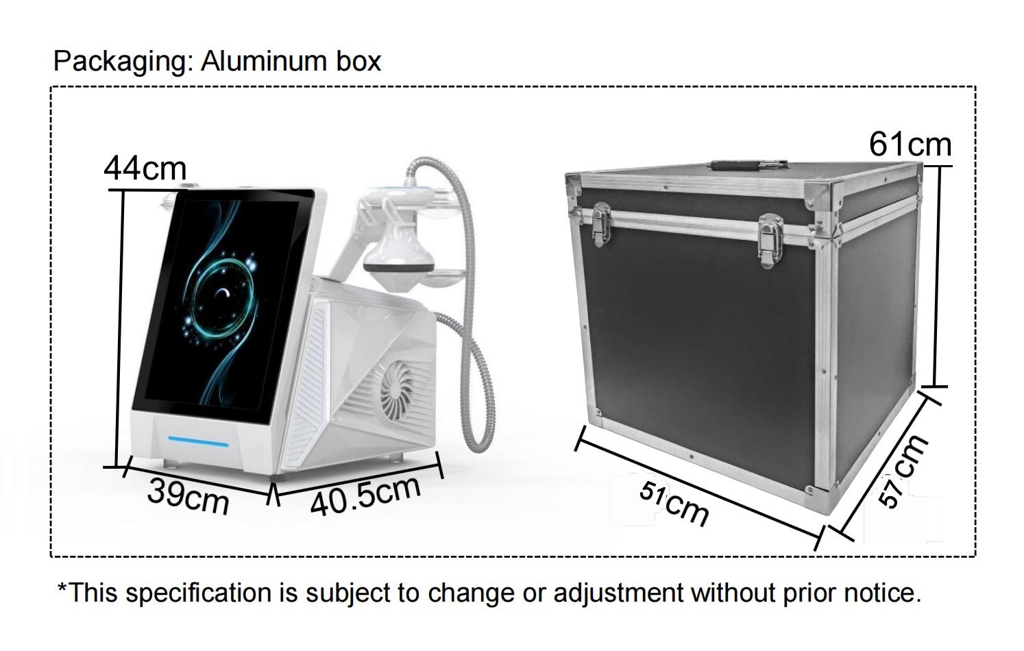 Gomecy 15.6 inches 7 Tips Focus Shockwave Physical Therapy Machine After Sport Injured Recovery