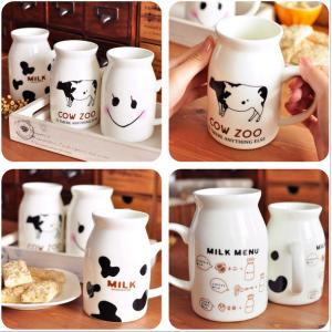 lovely milk enamel mug/ceramic mug