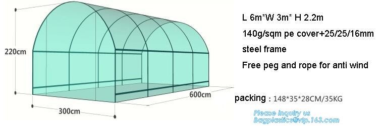 Agricultural Glass Green House for Commerical,Pop up Greenhouse Eco-friendly Fiberglass Poles Overlong Cover 98"x49"x53"