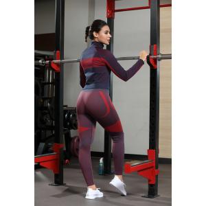 Full Zip Performance Long SleeveTight Ribbed Fit Breathable Fabric