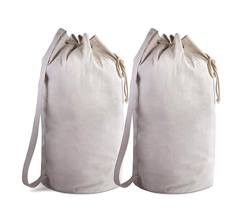 Outdoor Small Nylon Mesh Drawstring Bags Long Strap Durable Students Eco Friendly
