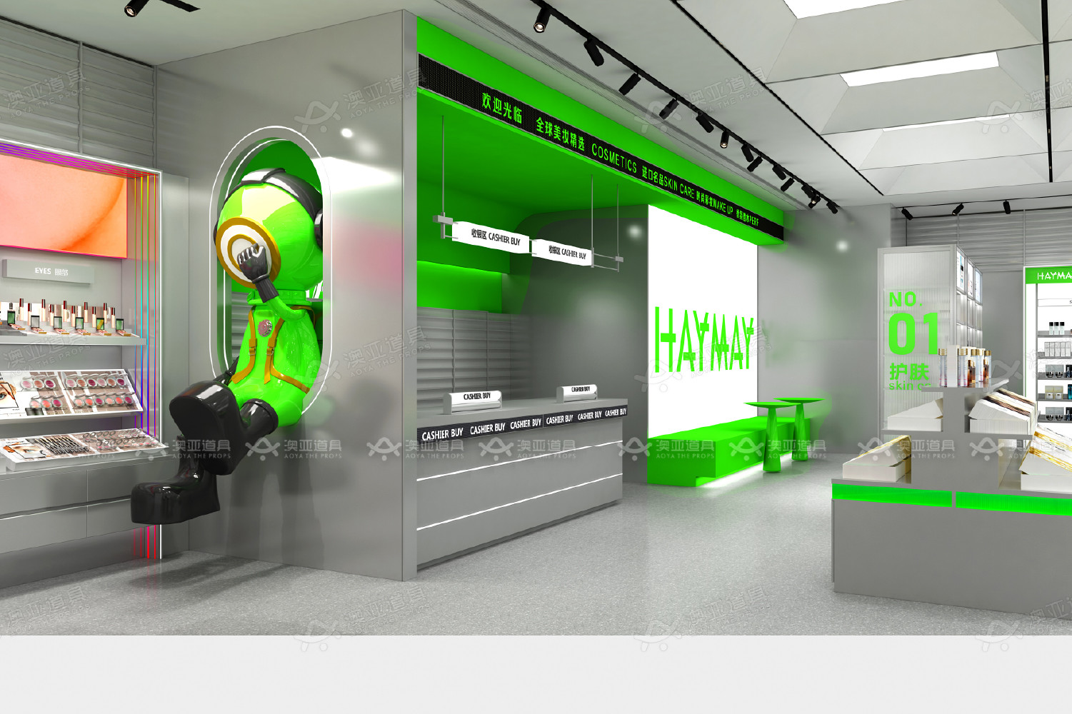 27-ZXiCS Beauty Store Design With Exclusive Private Customization Series