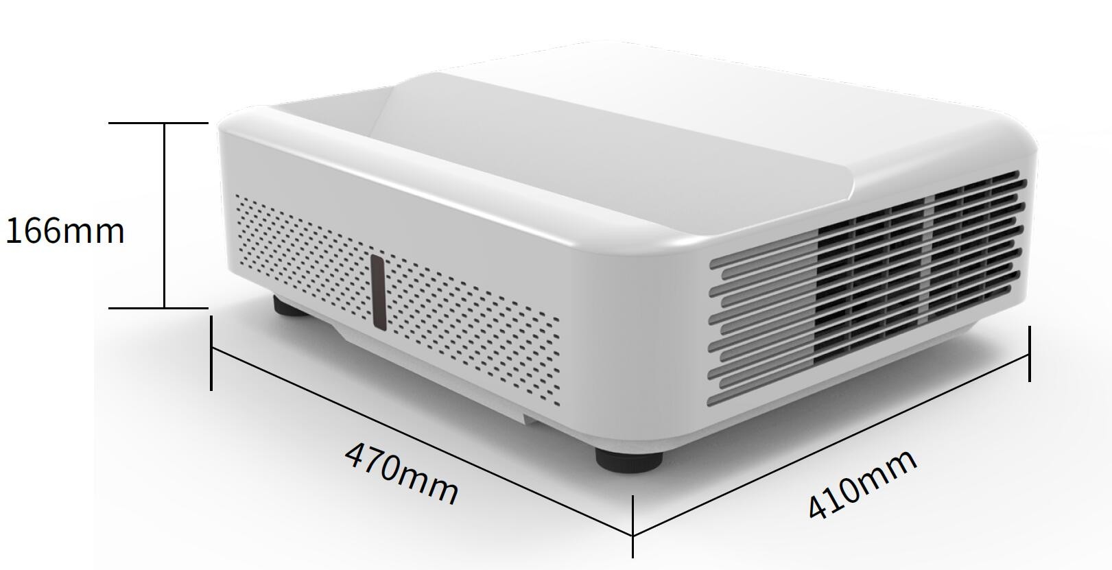 3800lm 1080p Led Projector Home Theater 0.235:1 Laser Source 3LCD for Meeting Room