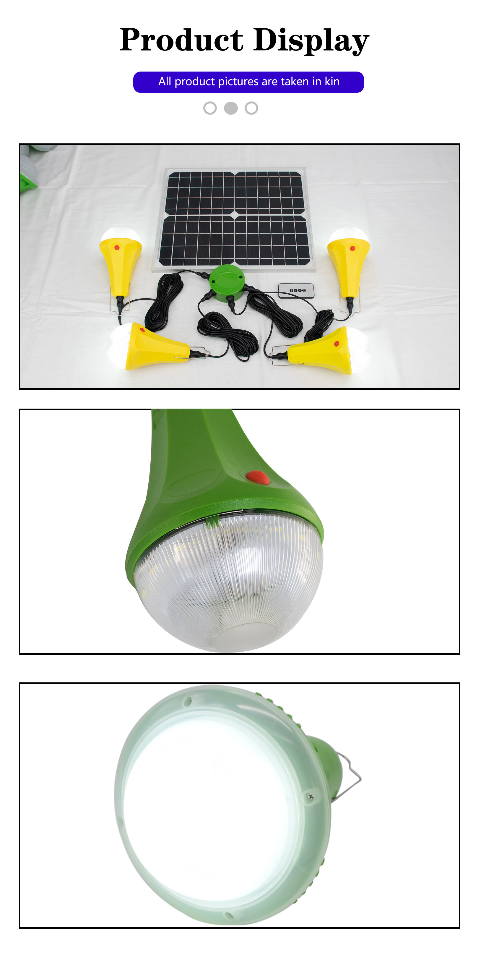 IP65 Waterproof Solar Powered LED Lights For Garden With White Source Outdoor System