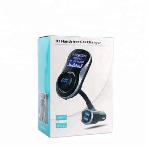 Dual USB Port FM Transmitter Bluetooth AUX Audio Receiver Adapter , Support U