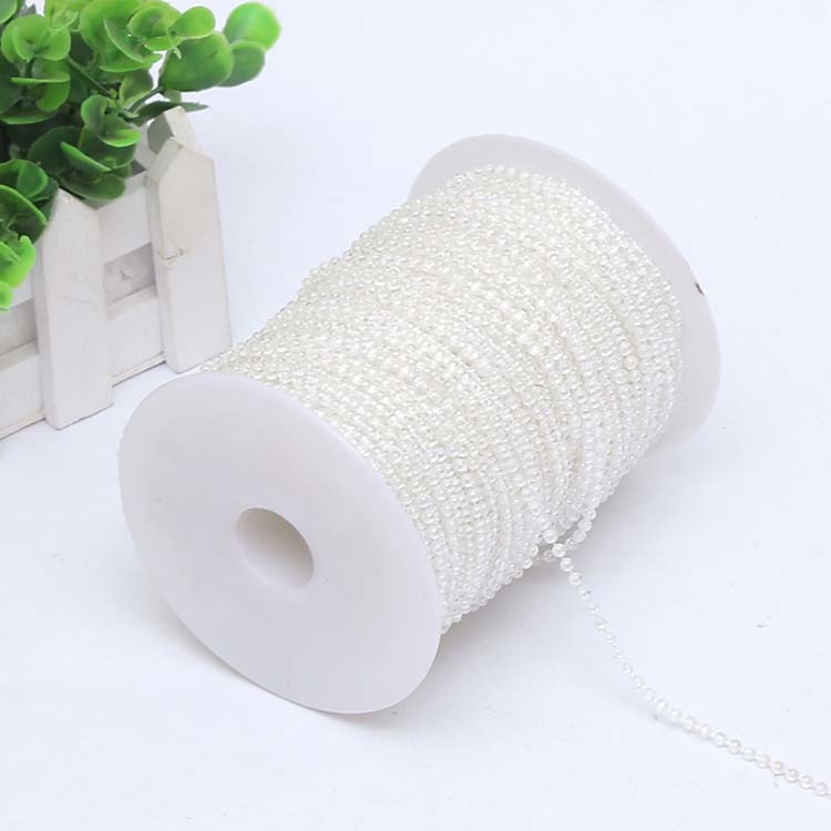 High Quality DIY Handmade ABS White Color Plastic Pearls Link MOT Beads
