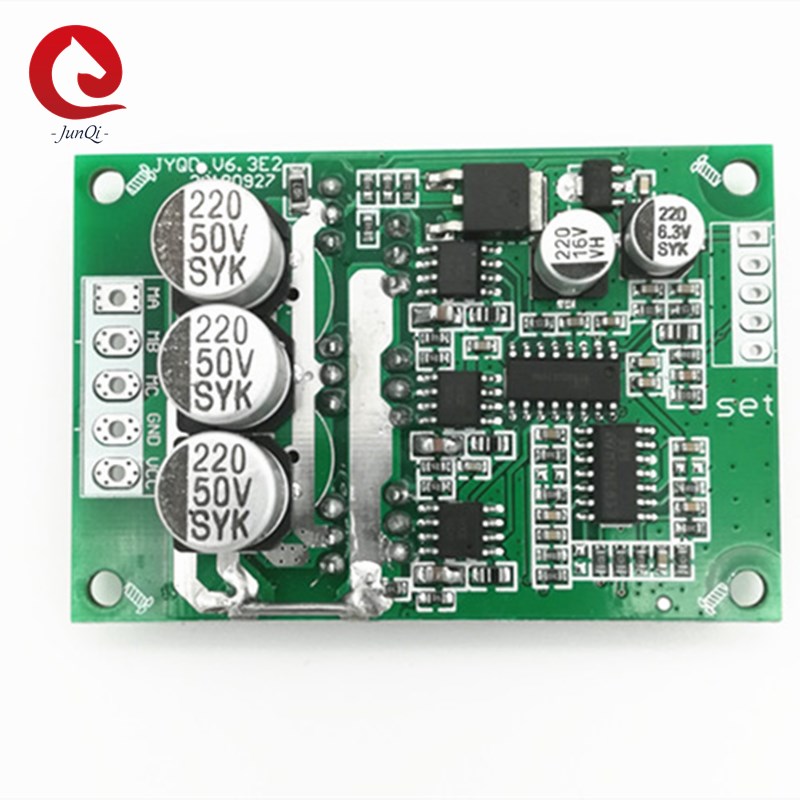 12V-36V DC Sensorless BLDC Motor Driver -20—85℃ O . V / L . V Protection Speed Controller Board