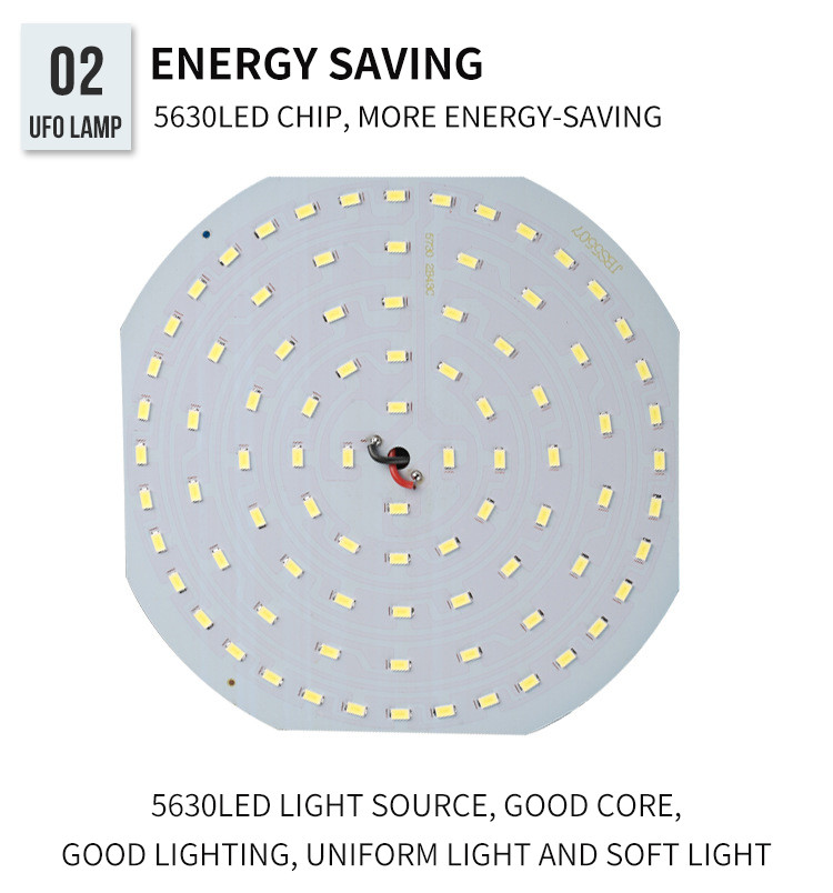 Energy Saving 15W LED UFO Light Garage Stall E27 Night Lighting Bulb