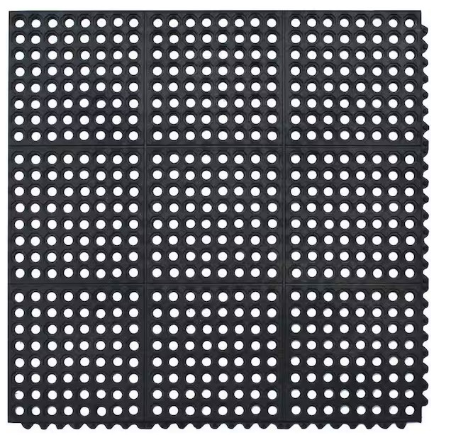 Rubber Flooring Hole Mat Commercial Anti-Fatigue Drainage holes Rubber Matting