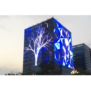 High Brightness 5000nits Transparent mesh LED Display Waterproof IP65