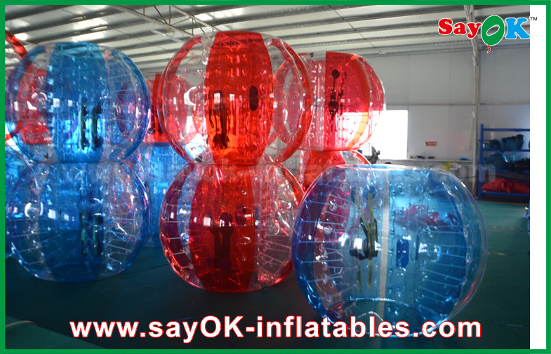 Inflatable Lawn Games Clear / Red / Blue Inflatable Soccer Bubble Ball Giant Human Bubble Ball