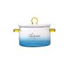Buy cheap Simple Gradient Blue 4mm Glass Cutlery Salad Bowl from wholesalers