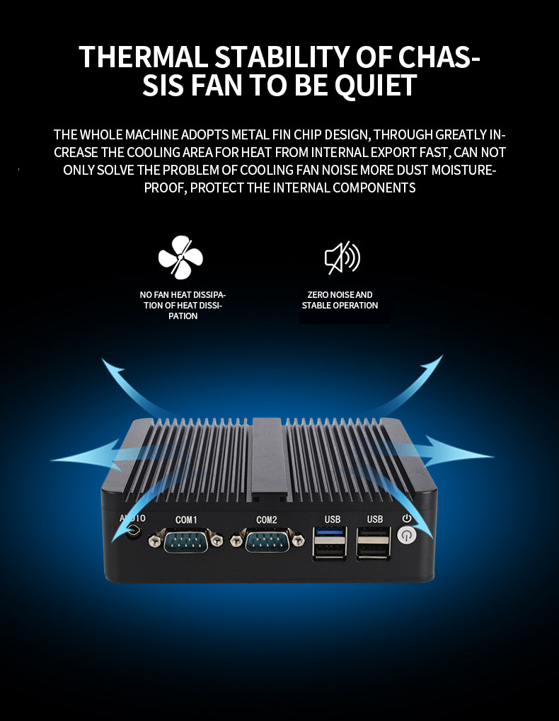 N2830 Industrial Control Computer Mini Host Dual Quad Core Microcomputer