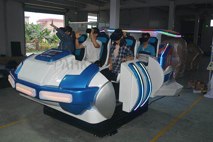 Children Entertainment 9D VR Simulator with 6 Luxury Seats Dynamic Platform