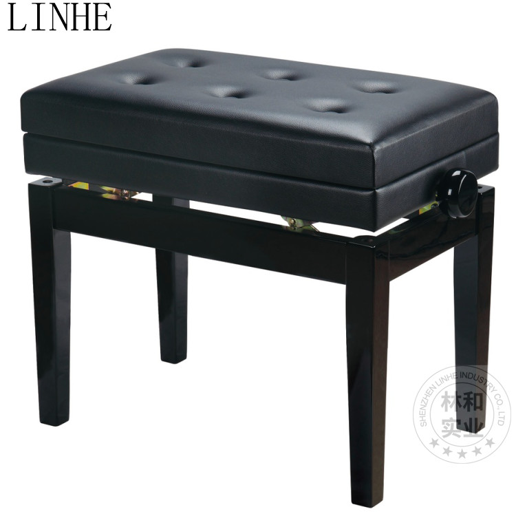 best price wholesale standard artist piano wholesale bench Black Piano Pedal Extender Bench for Kids with 2 Pedals Adjus