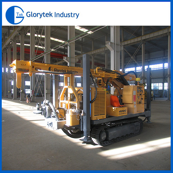 Depth 400m Water Well Drill Rig Truck Mounted Borehole Machine With Autoloader