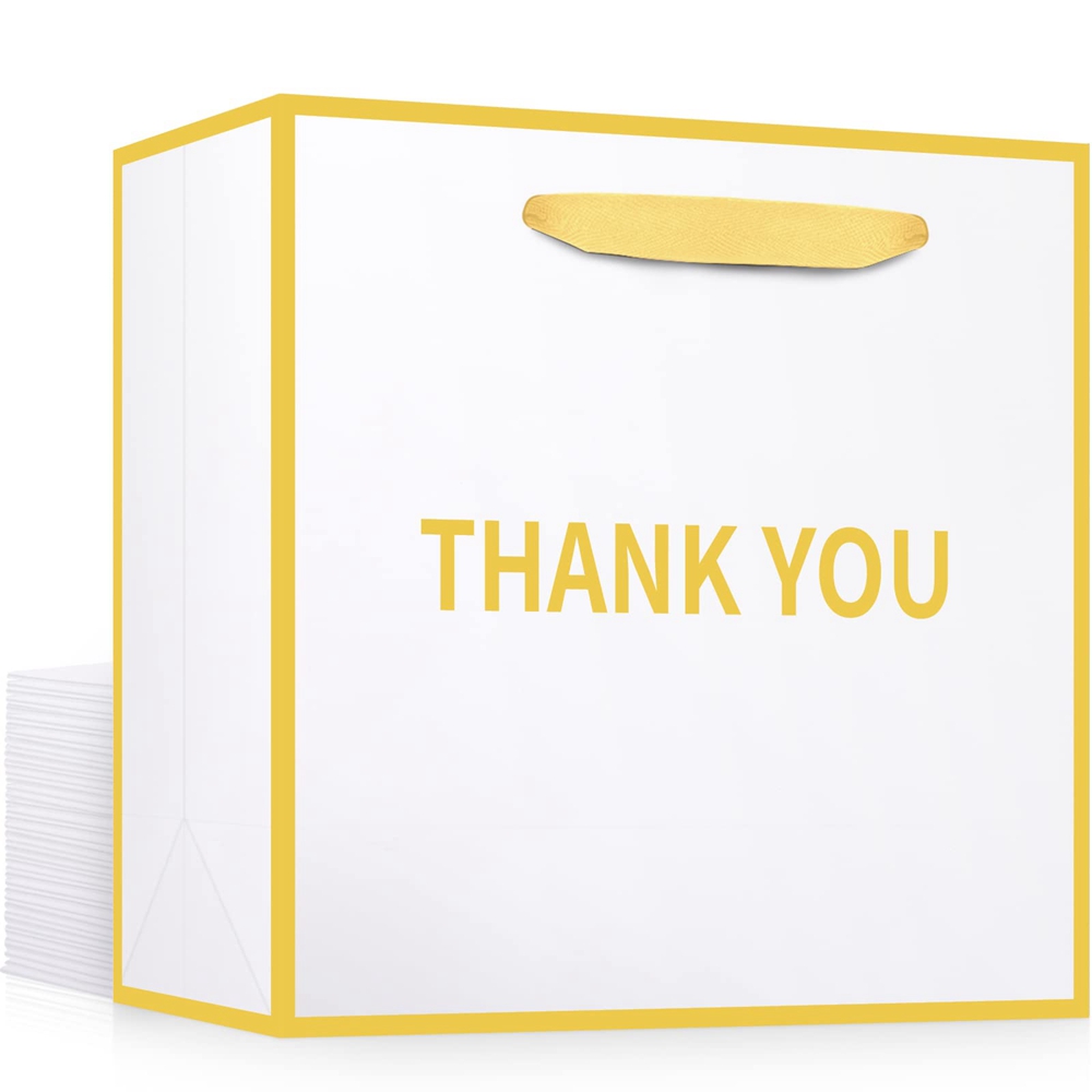 Customized Logo Custom Luxury Paper Bag Thank You Gift Shopping Bags For Boutique