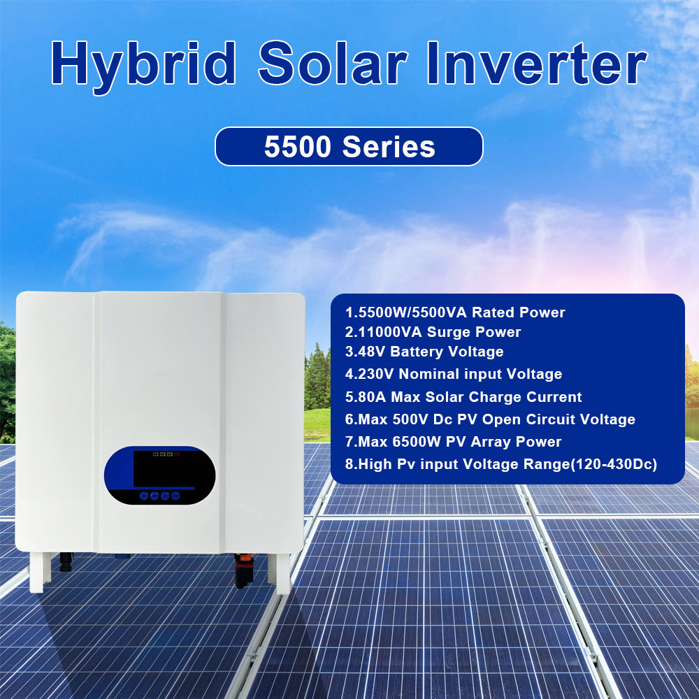 All In One Hybrid Solar Inverter 5kw High Efficiency 220vac 230vac MPPT Parallel 48volt