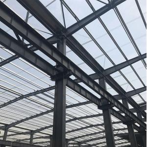 Portal Framed Sectional Column Beam Steel Structure Earthquake Resistance