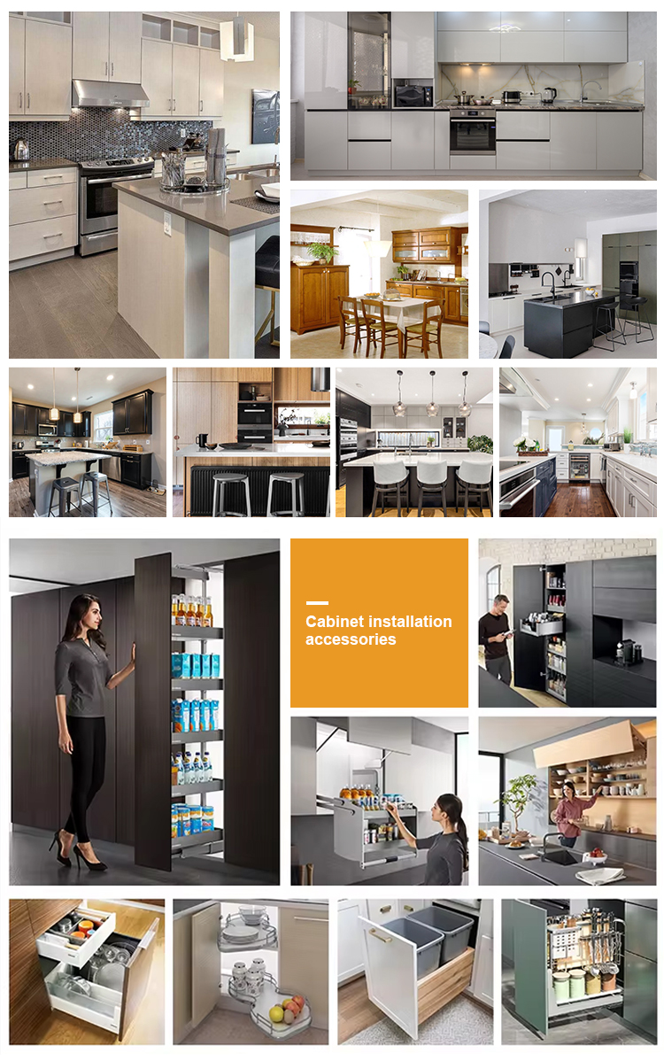 YALIG Wooden Modern Outdoor Kitchen Kitchen Cabinets Accessories with Highly ODM/OEM