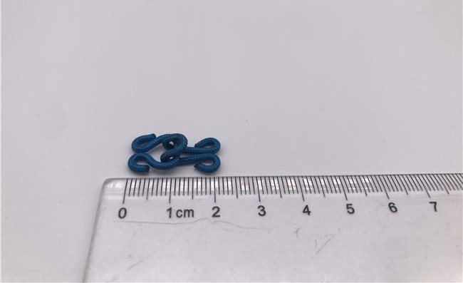 Colorful Garments Accessories Brass Hook Eyes With Nylon Fabric Covered For Underwear Bra