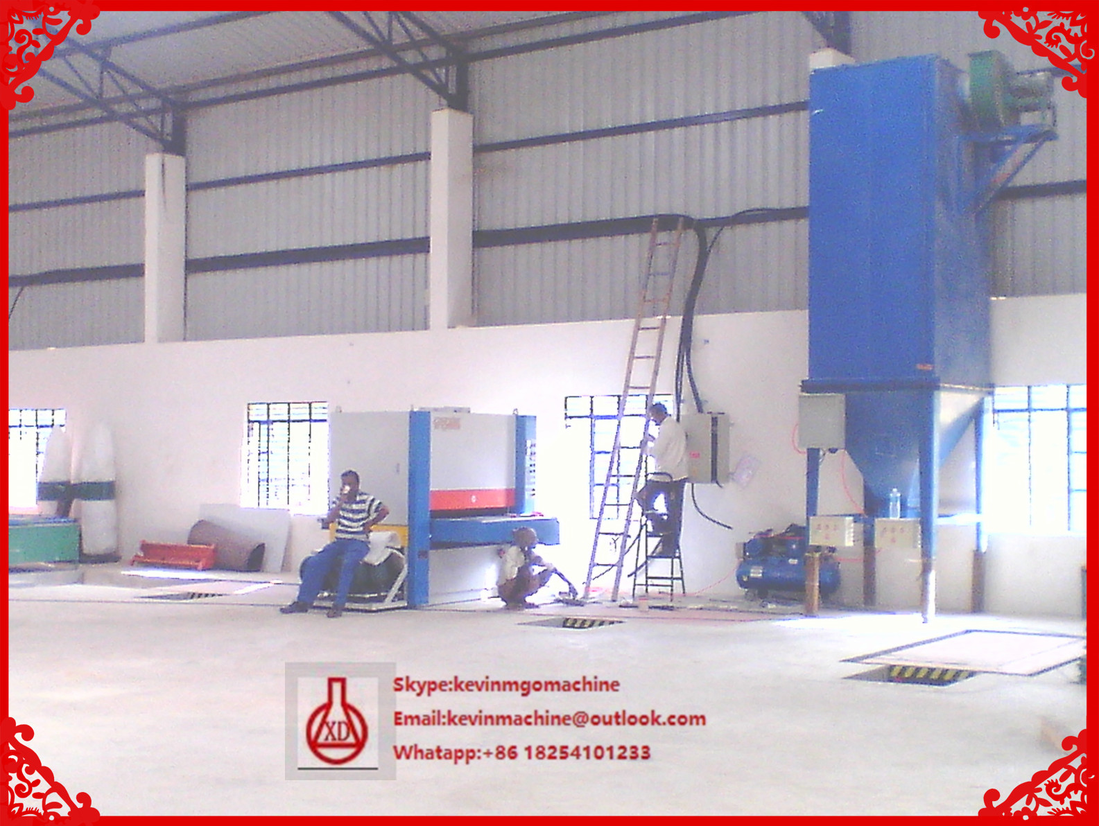 45# Steel Constructure Magnesium Oxide Board Production Line for Wall Pannel