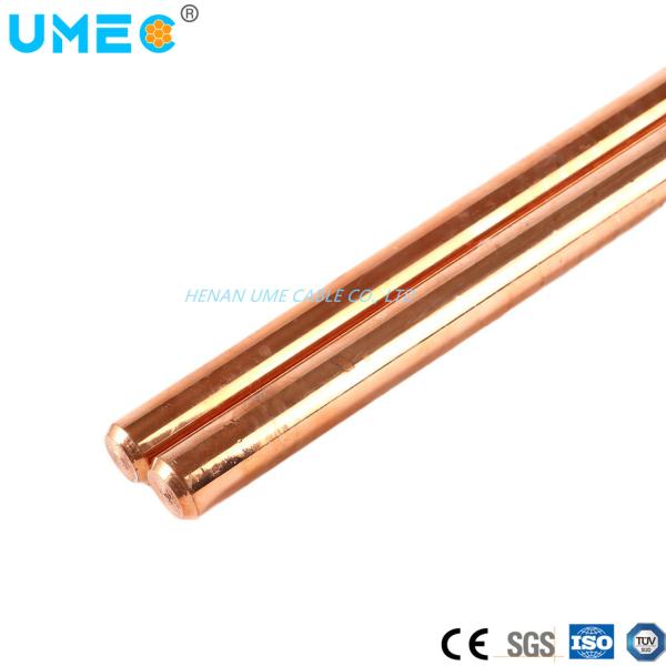 1600-2500mm SAE1020 Solid Copper Bonded Earth Rod for Third Party Inspection