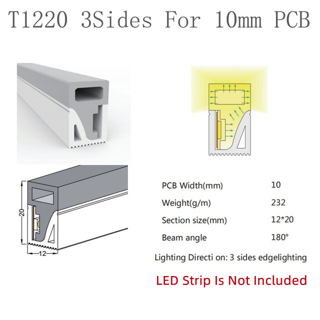 DC 12V Red LED Neon Flex with 50000 Working Lifetime and Hanging Mounting Installation