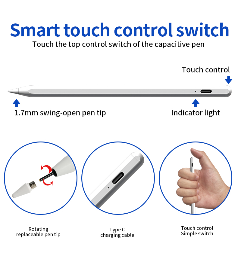 OEM Custom Chromebook Pencil Smart Stylus Pen IOS Mobile Phone