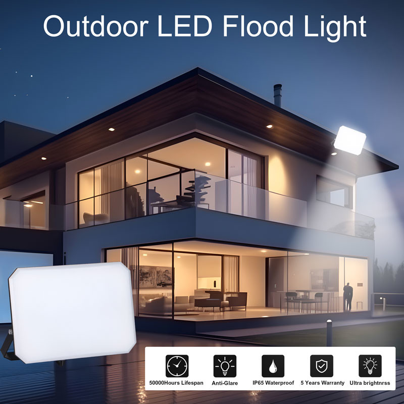 Anti Glare Shade Outdoor LED Flood Lights Aluminum Housing Good Heat Sinking