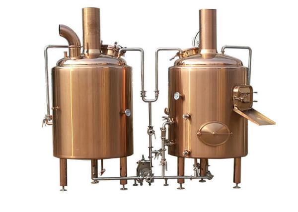 800L Electric Heated Pub Brewing System Red Cooper Materials With Semi -