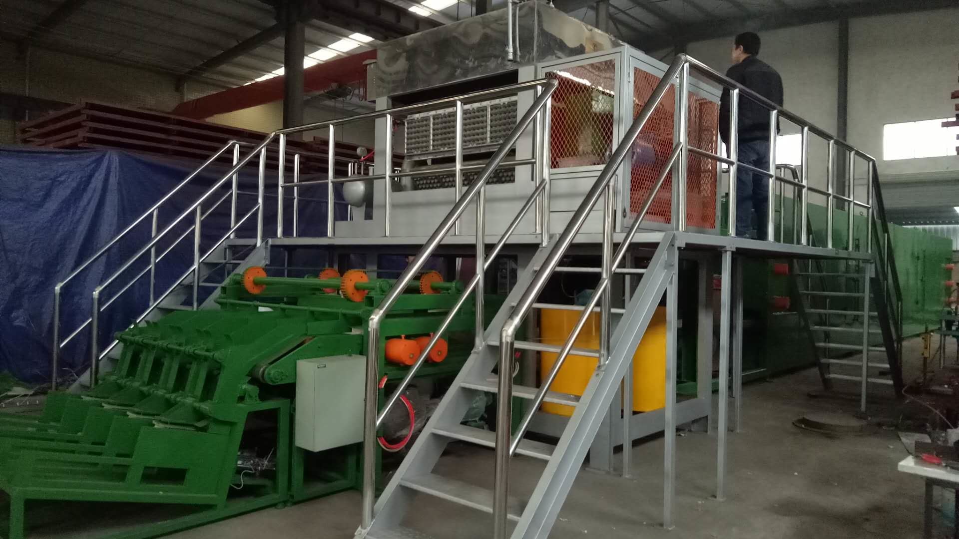 Recyclable Egg Carton Making Machine 30kw Large Output For Paper Box