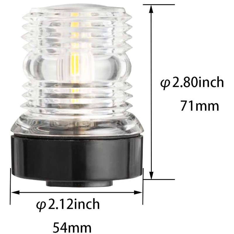 2.5W 360 Degree Boat Light LED Marine Lights IP65 33 LEDs 2835